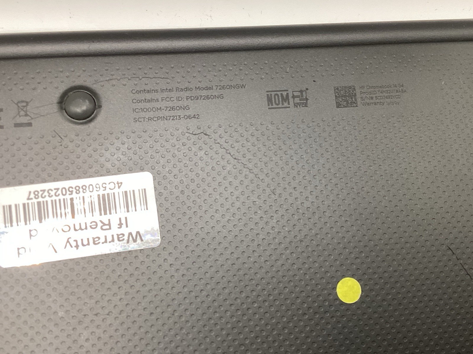 HP Chromebook 14 G4 TPN-Q167 Intel Celeron PARTS ONLY
