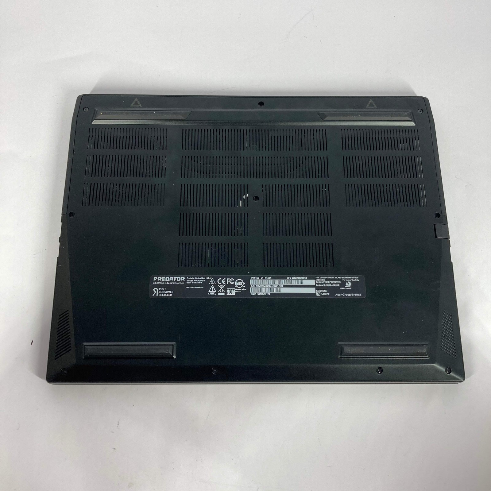 Acer Predator Helios Neo 16S AI PHN16S-71-91AW 16″ ultra 9 275HX 2.7GHz 16GB