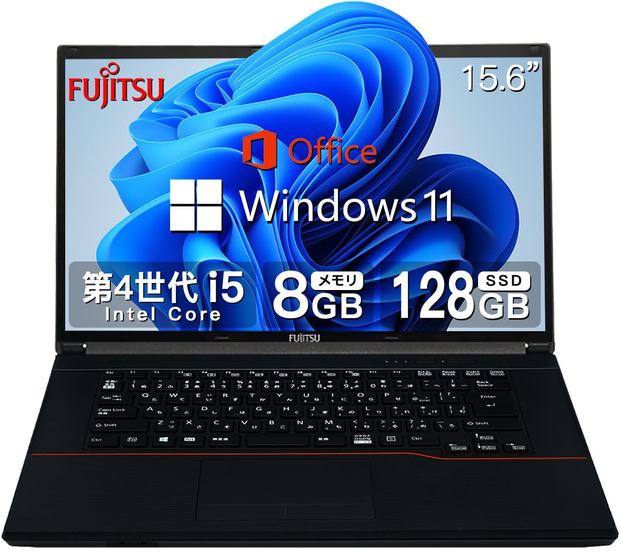 Fujitsu 15.6″ Laptop Core i5-4210M 8GB RAM 128GB SSD Win11 Pro Office 2019 Wi-Fi