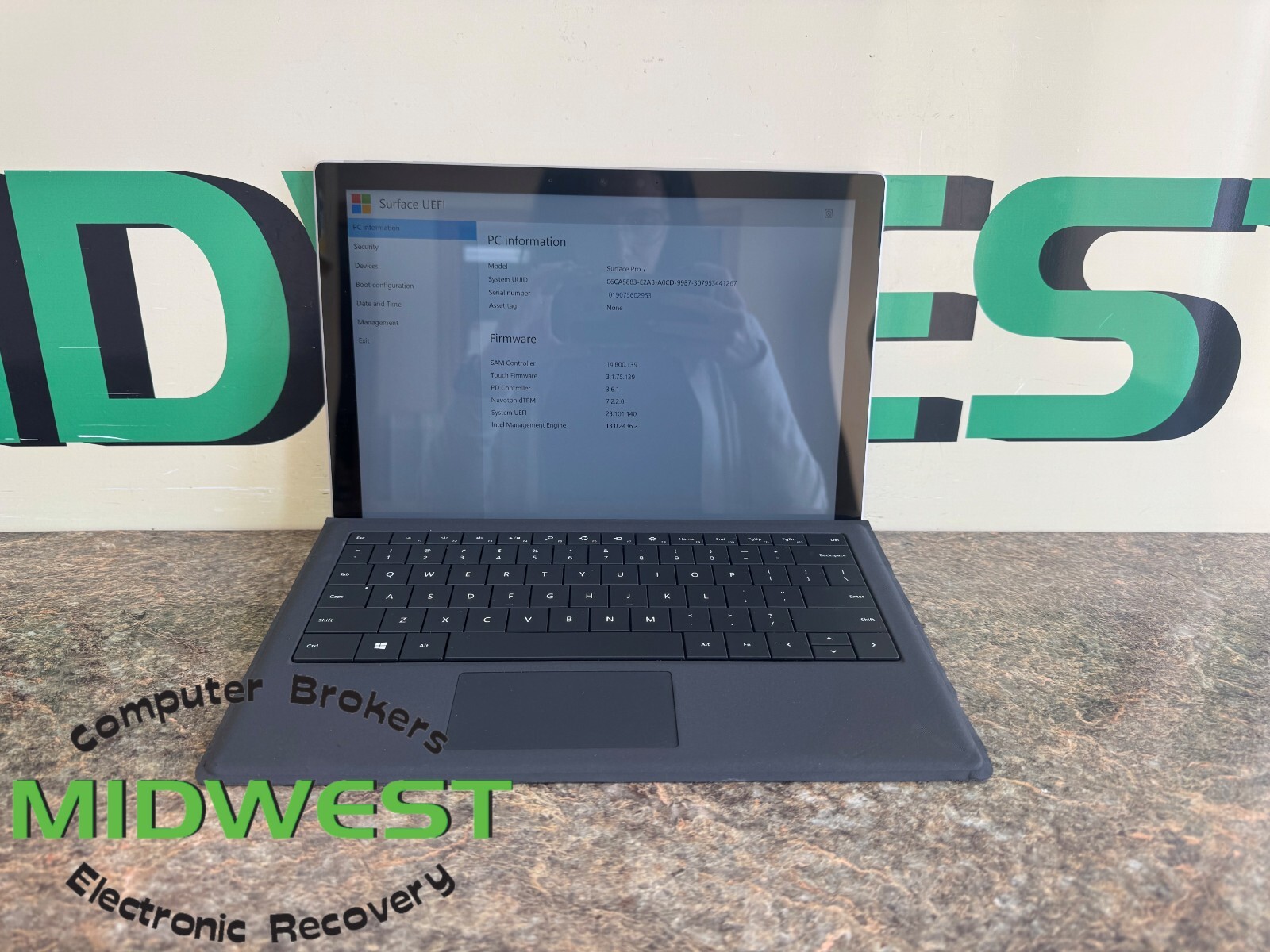 Microsoft Surface Pro 7 i5-1035G4 1.1GHz 8GB 128GB SSD