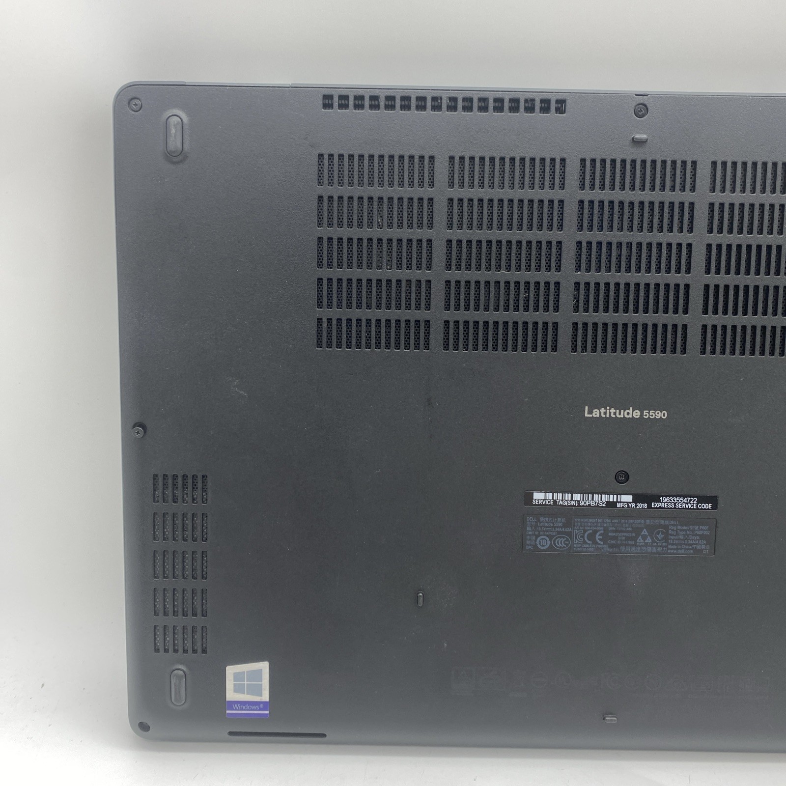 Dell Latitude 5590 (Intel Core i5 8th Gen, 8GB RAM, 256GB SSD “NEEDS BATT” (L8)