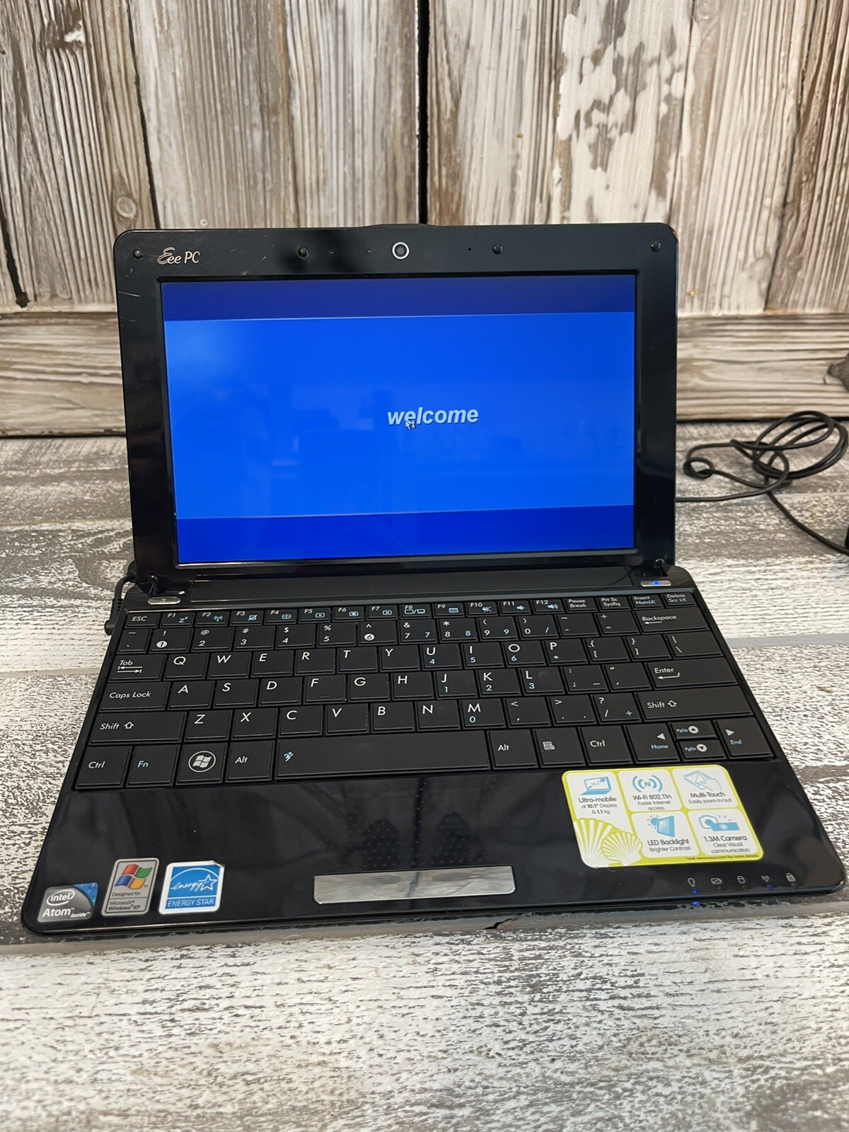 ASUS Eee PC MINI NOTEBOOK 1005HAB BLACK 1G DDR2, ATOM270, WI FI, CAMERA WINXP –