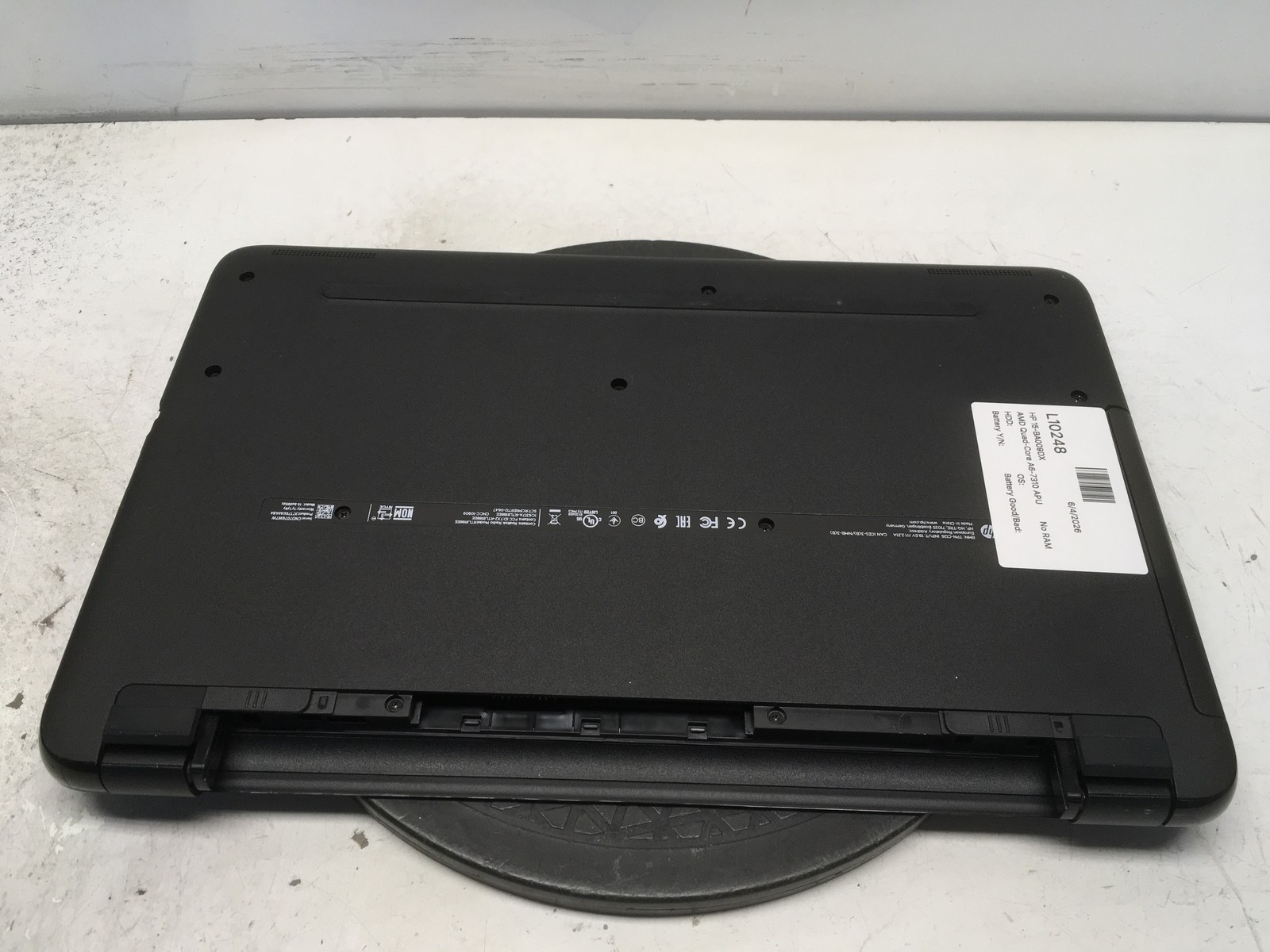 HP 15-BA009DX AMD Quad-Core A6-7310 APU 2GHz No RAM NO HDD No Batt
