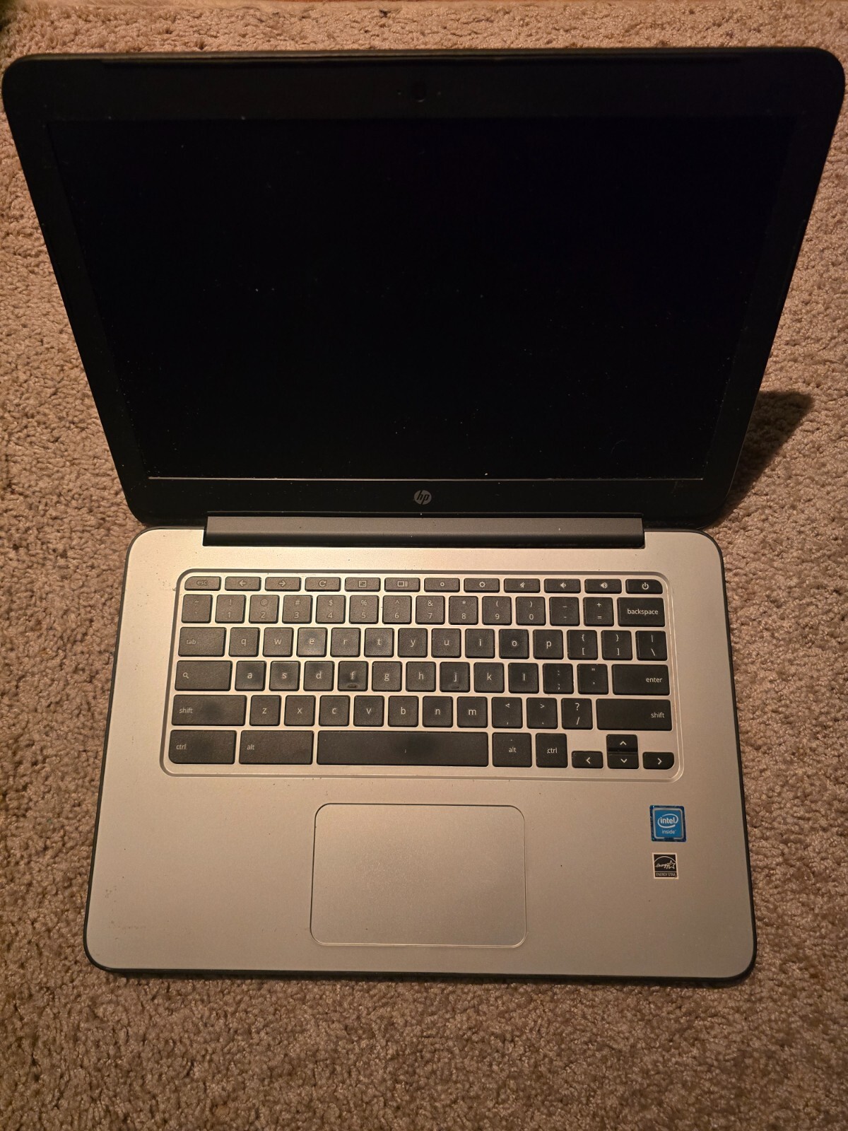 HP Chromebook 14 inch (32 GB, Intel Celeron, 1.1GHz, 4GB) Laptop – Gray -…