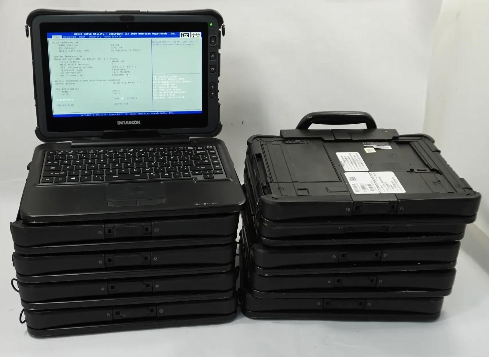 Lot of 10 DURABOOK U11i Rugged 11.6″ Core i5-10210Y 1.00GHz 16GB – No SSD