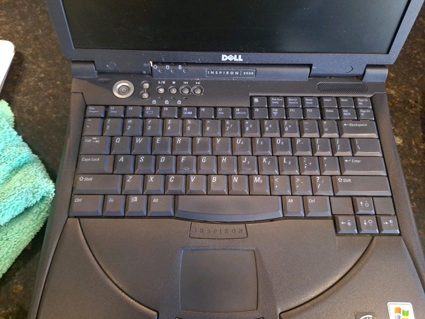 Vintage Dell Inspiron 2500 Working Laptop Boots To Bios No HDD No Charger