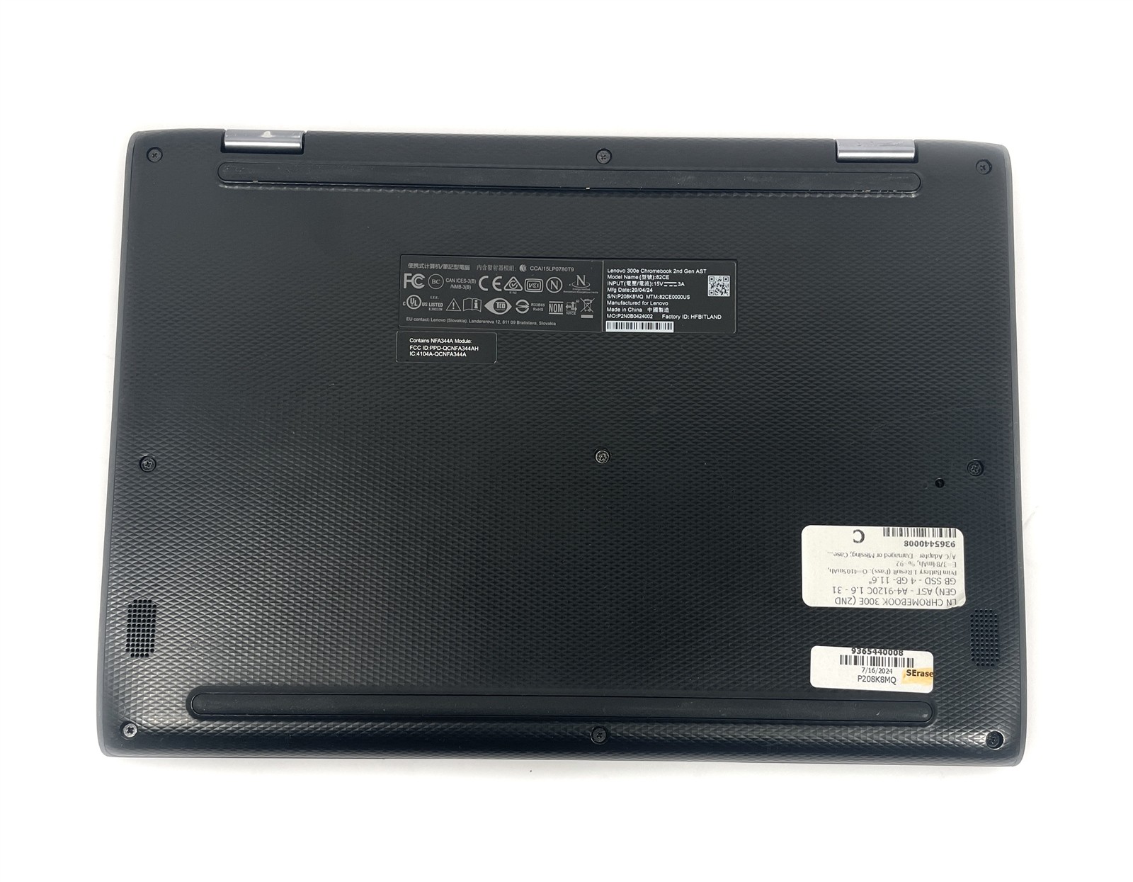 Lenovo Chromebook 300E 2nd Gen AST Laptop A4-9120C 1.6GHz 32GB SSD 4GB RAM