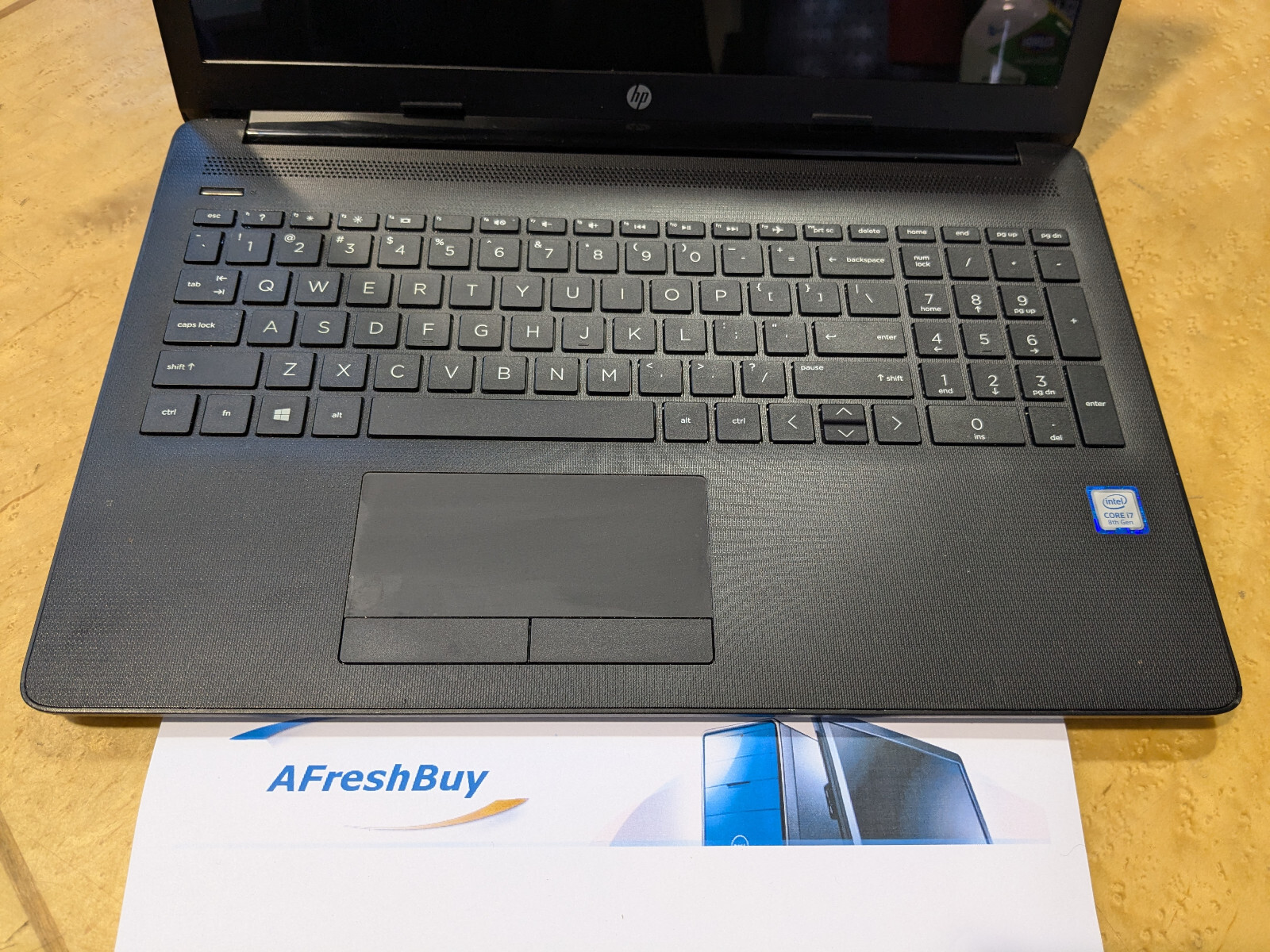 HP 15t-da000 15″ Touchscreen Core I7-8550U 1.8Ghz 8GB RAM 256GB SSD No OS