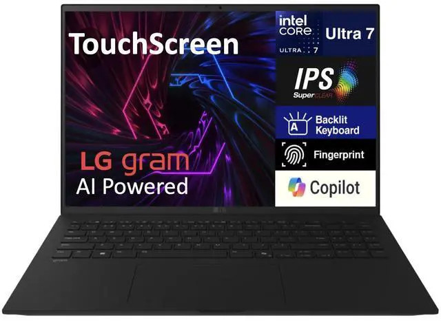 LG gram AI 17.0 in Touch IPS WQXGA Display Intel Ultra 7-258V 32GB LPDDR5X 2TB