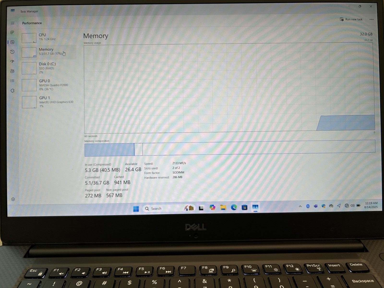 Dell Precision 5530 15.6″ i7-8850H 512GB M.2 32GB RAM Quadro T2000 GPU Win 11