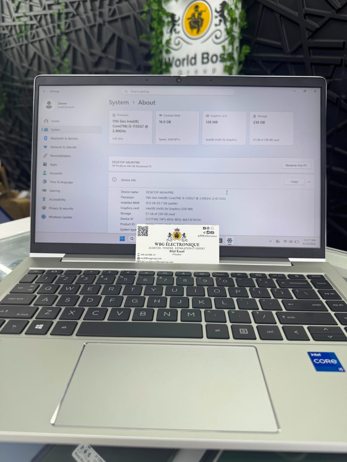 ProBook 440 G8 HP ProBook 440 G8 – 256Gb – 14” – PERFECT condition