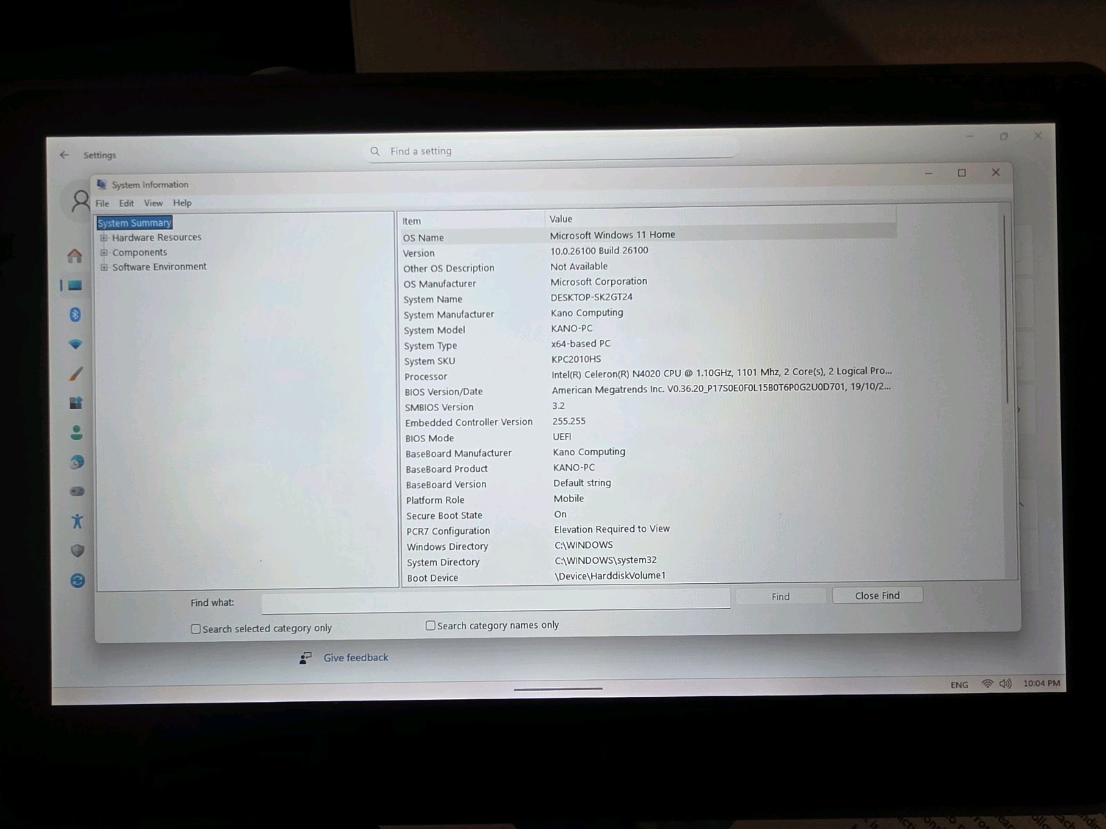Kano PC – 11.6″ Touch-Screen Laptop/Tablet 1.10GhZ 4GB 64GB – AC Power only