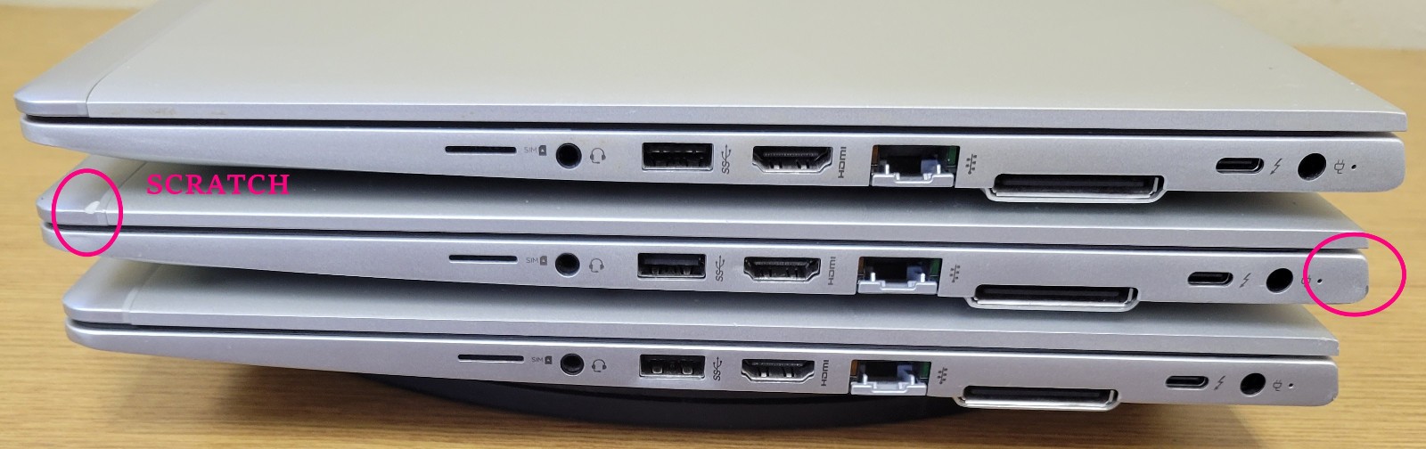 (Lot of 3) HP EliteBook 850 G6 i5-8365U 1.60GHz 8GB No OS/SSD/HDD