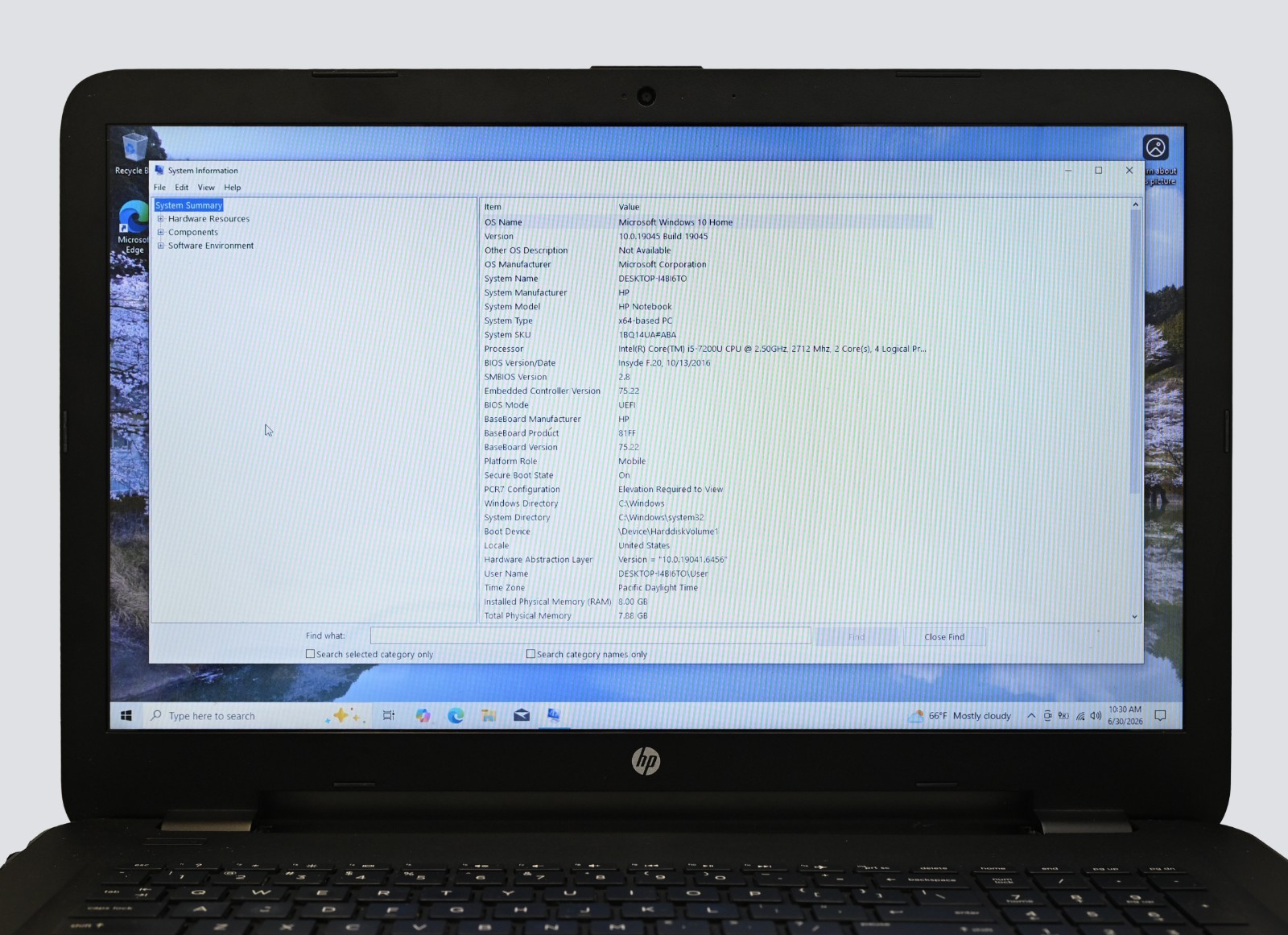 HP Pavillion Notebook i5-7200u 2.5GHz 8GB RAM 240GB HD – NO BATTERY