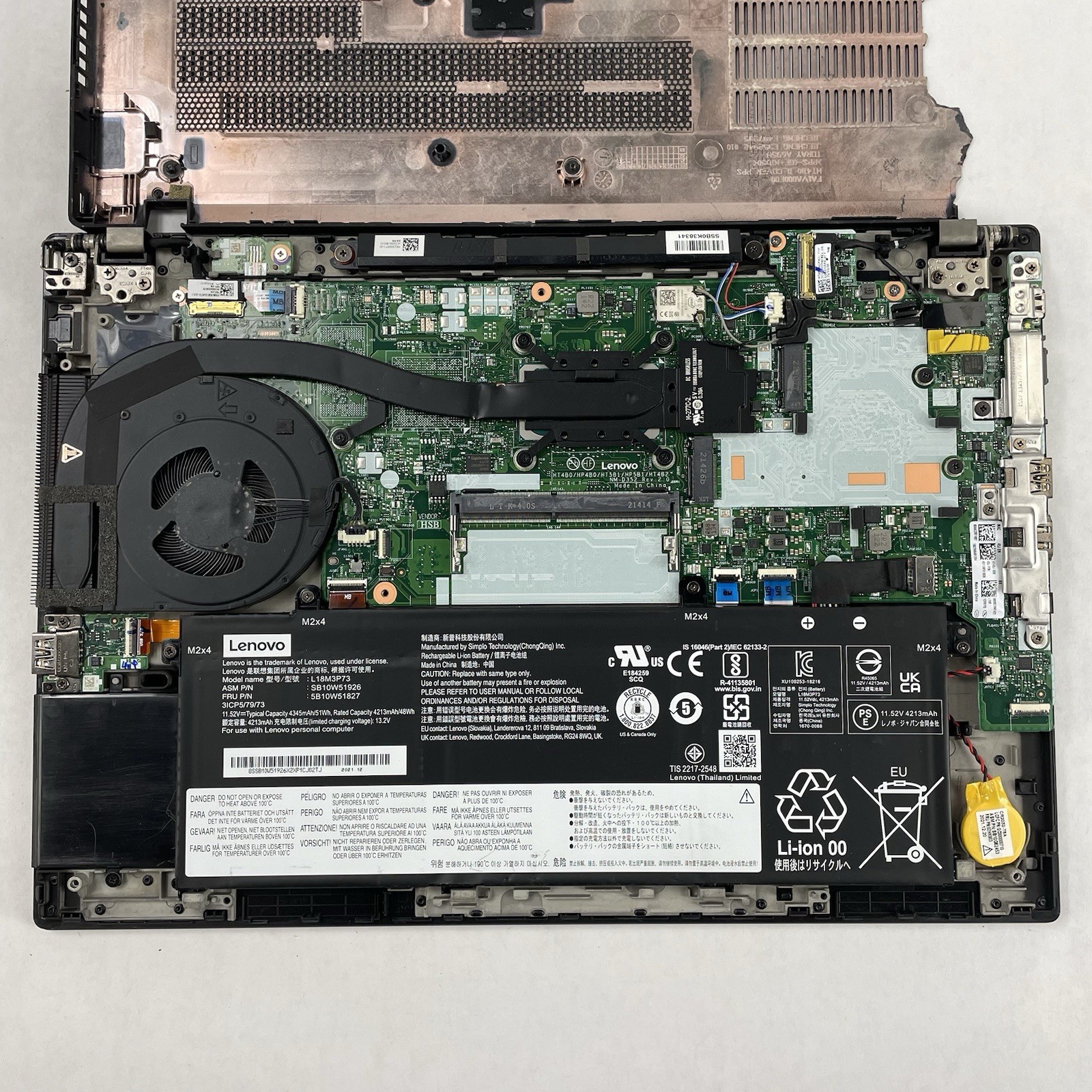 Lenovo ThinkPad T14 Gen2i 14″ i5-1145G7 2.60GHz 16GB RAM No SSD/OS/AC-Bad Bottom