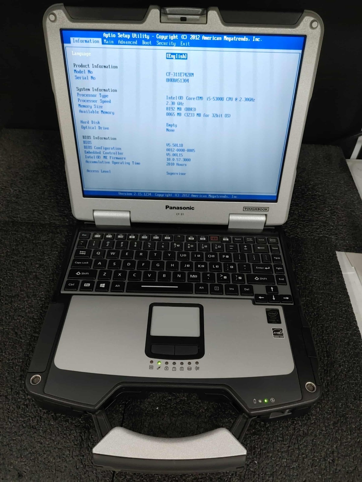 Lot 5 Panasonic Toughbook CF-31 MK5 i5-5300U 2.3Ghz 8GB Ram 4G LTE GPS NO HDD/PS