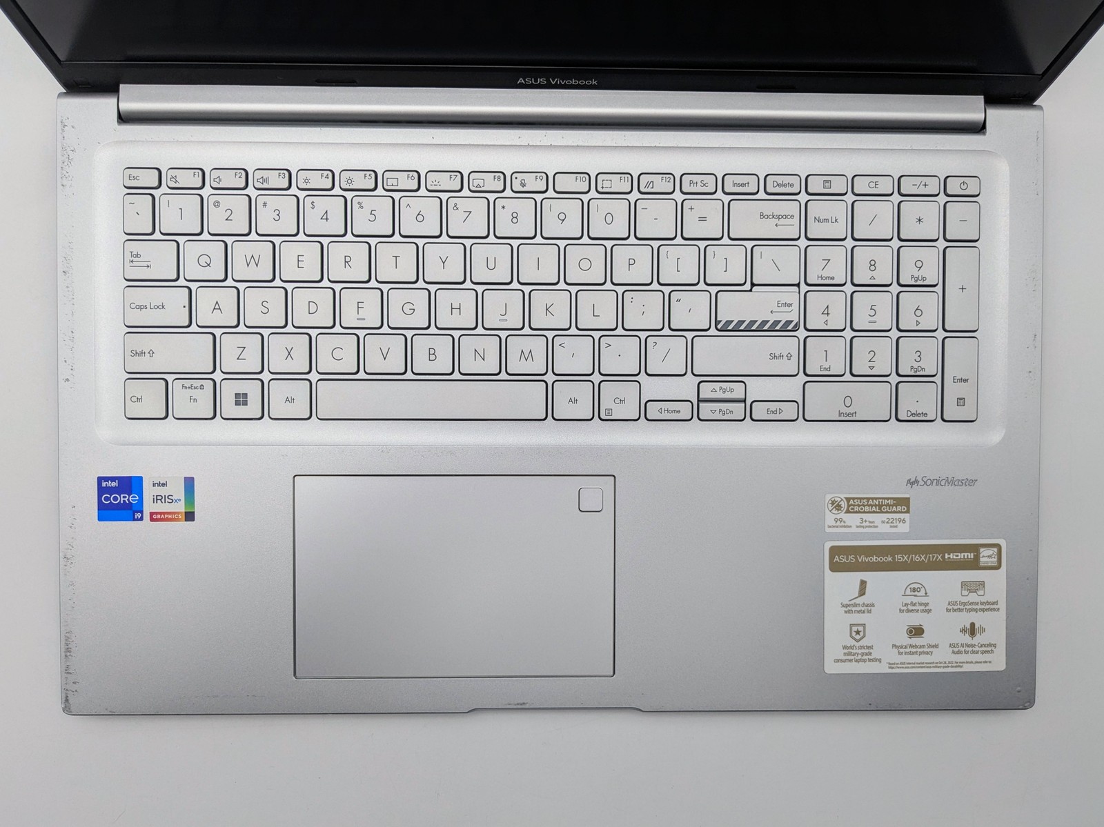 ASUS Vivobook 17X K3704 17″ FHD I9-13900H 8GB Motherboard Palmrest *READ*