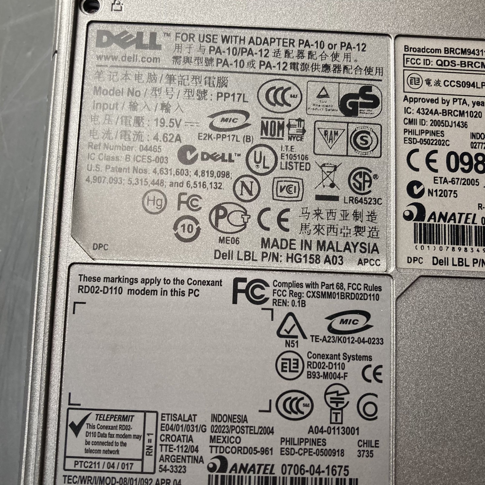 Dell Latitude D520 Intel Celeron M 1.6GHz 1GB RAM 250GB HDD WinXP Retro Gaming