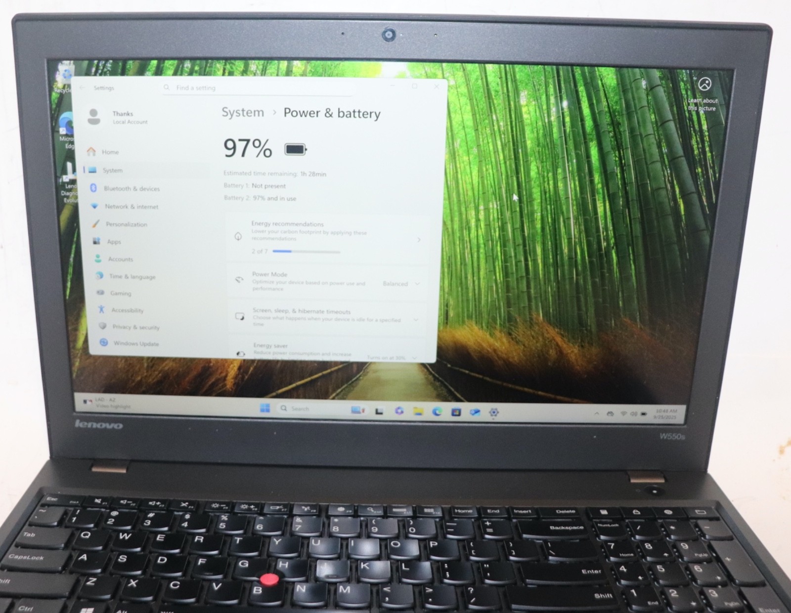 Lenovo ThinkPad W550s|Intel core i7@2.60GHz|16GB RAM|256GBSSD|WIN11.Prof|NVIDIA