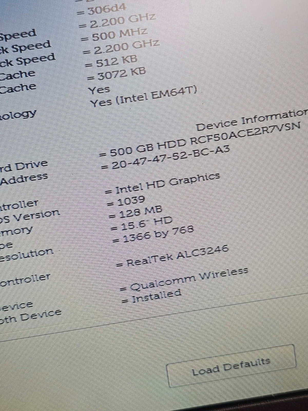 Dell Latitude 3560 i5-5200U@2.2GHz 4GB DDR3 500GB WiFi BT – Powers/Posts