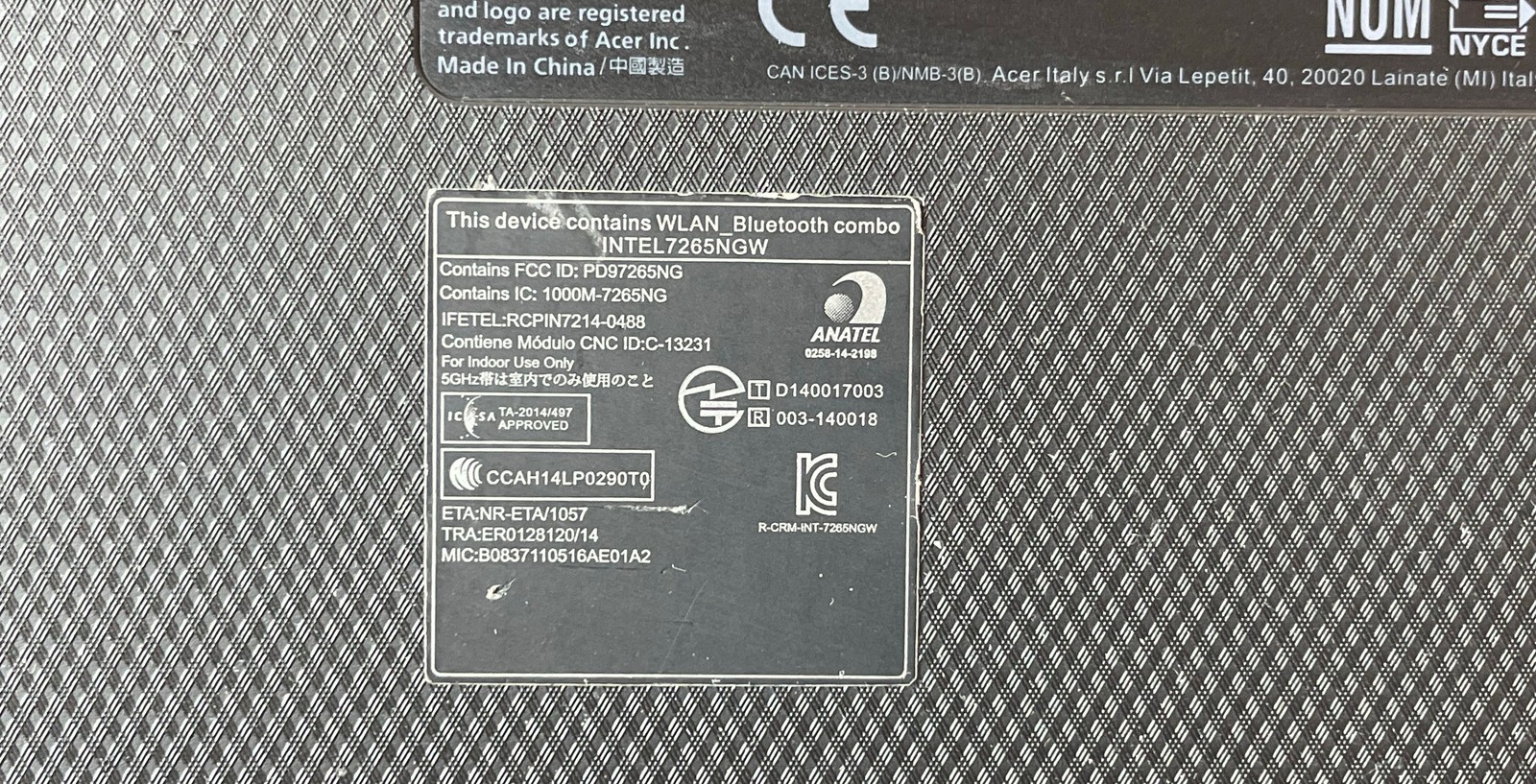 Acer Chromebook 15 CB3-532-C47C 15.6″ Laptop N15Q9 No HDD