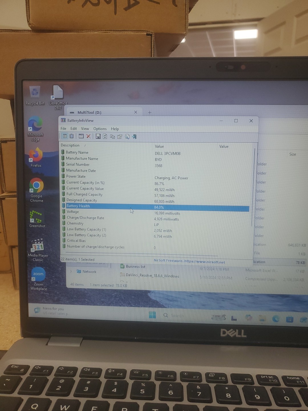 Dell Precision 3550 Laptop – i5-10310U 8GB 256GB SSD 15.6″ 051426-3