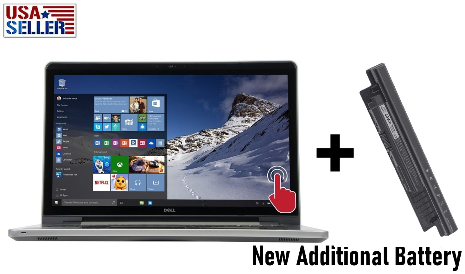 Dell Inspiron 15 i5558-5718SLV 15.6″ Laptop i5-4210U, 8GB RAM, 1TB HDD, Win 10