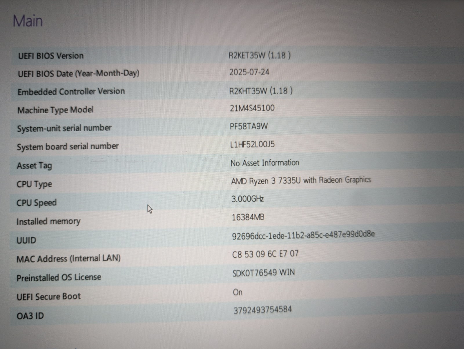 Lenovo Thinkpad E14 Gen 6 w/ Ryzen 3 7335U 16GB Ram Charger Included