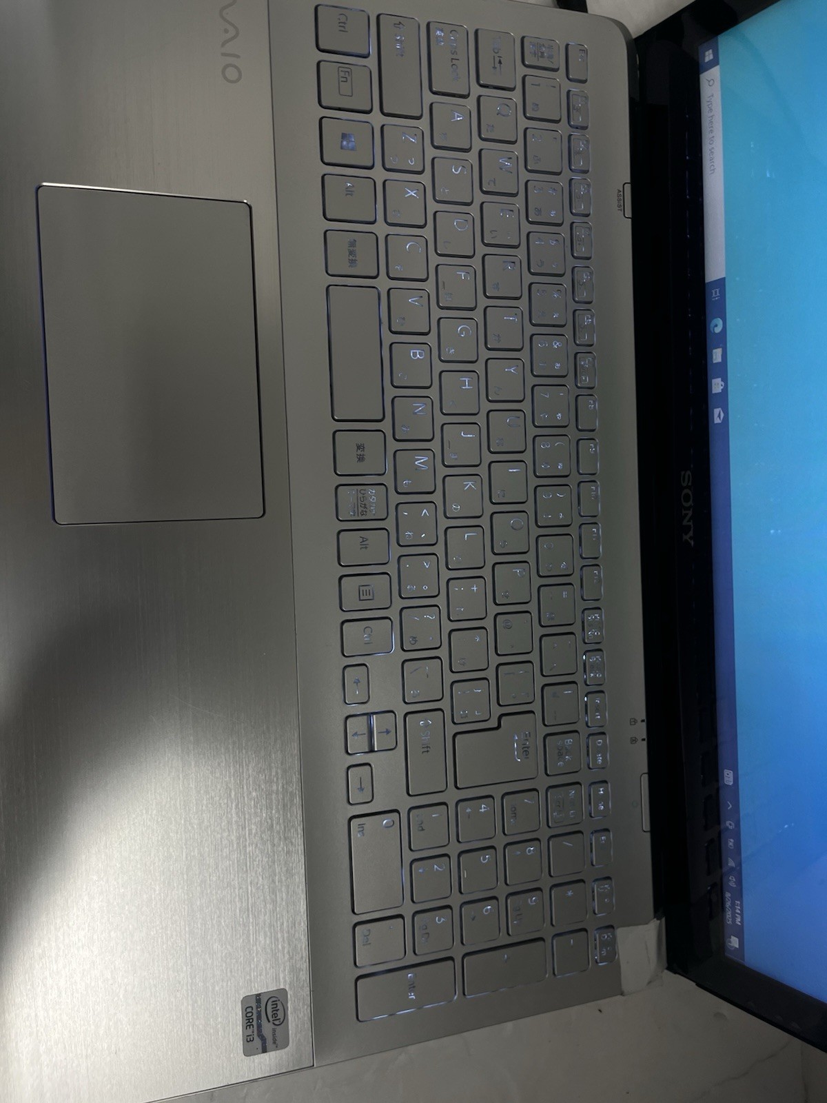 Sony VAIO Fit 15 i3-3227U 128GB 1.90GHz- TOUCHSCREEN- Japanese/English keyboard