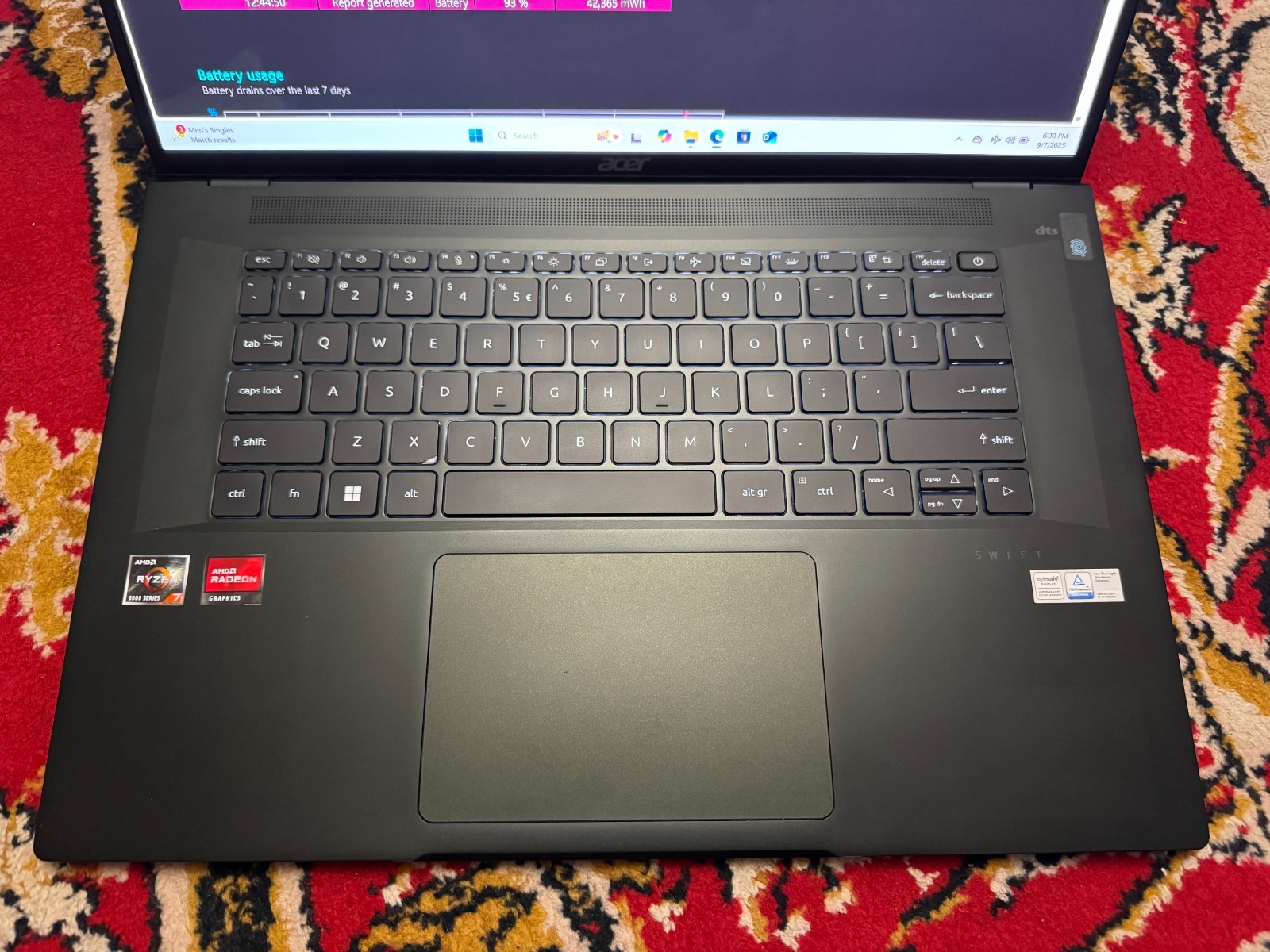 ACER SWIFT EDGE 16″ OLED UHD SFA16-41 AMD RYZEN 7 6800U 512GB 16GB *BIOS LOCK*