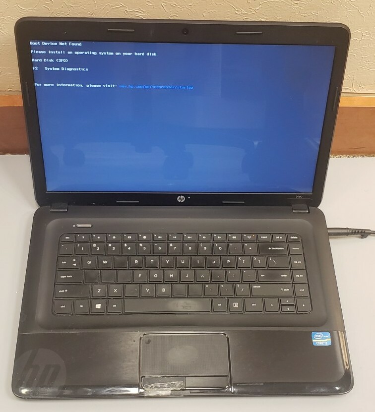 HP 2000 Notebook Intel Core i3-3110M 2GB RAM 0GB HDD FOR PARTS OR REPAIRS