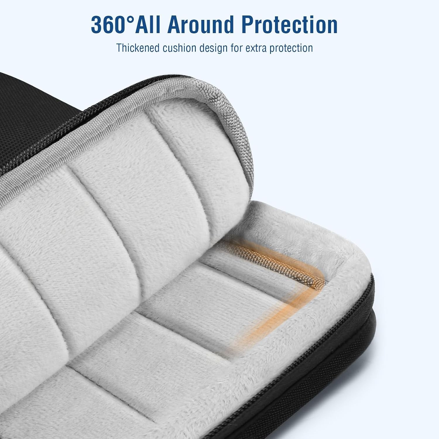 360 Protective Laptop Case 13.3 inch for MacBook Air 13.6/Pro 13/Pro 14, Black