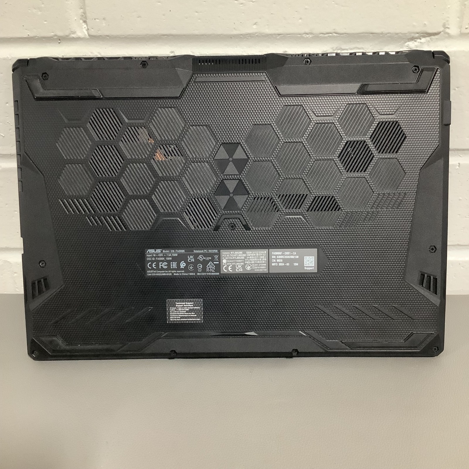 Asus TUF Gaming A15- (8GB 954GB SSD) AMD Ryzen 5 7535HS with Radeon Graphics