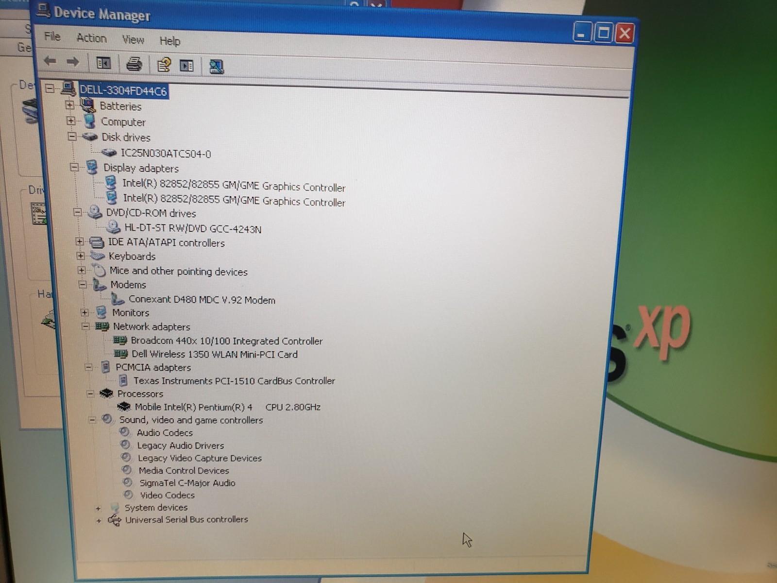 Vintage Dell Inspiron 1150 Intel Pentium 4 512MB 30GB Windows XP Laptop 15″