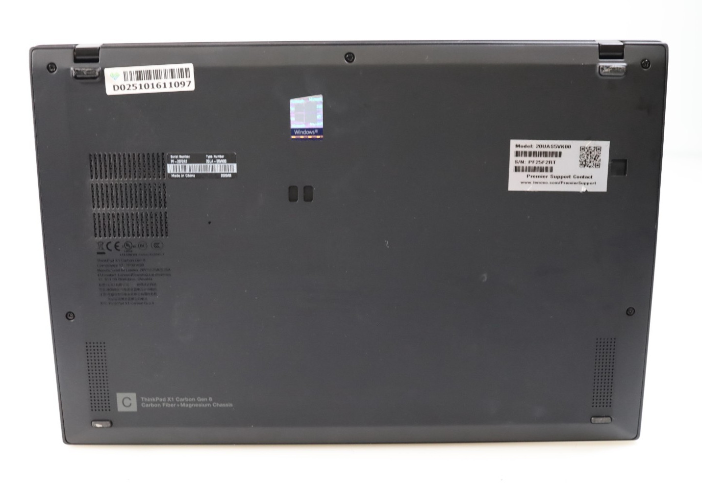 Lenovo ThinkPad X1 Carbon Gen 8 14″ Intel i7-10610U 16GB No HDD COA OS