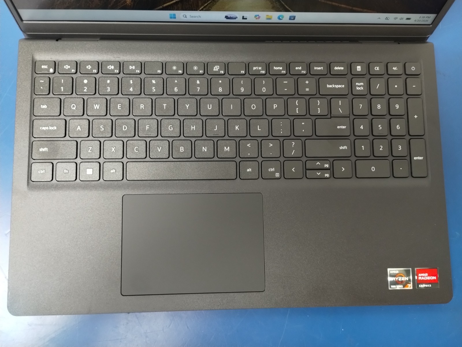 DELL 15 DC15255 G8MK9, AMD Ryzen 7 7730U, 2.00 GHz, 16 GB RAM, 512 GB NVMe