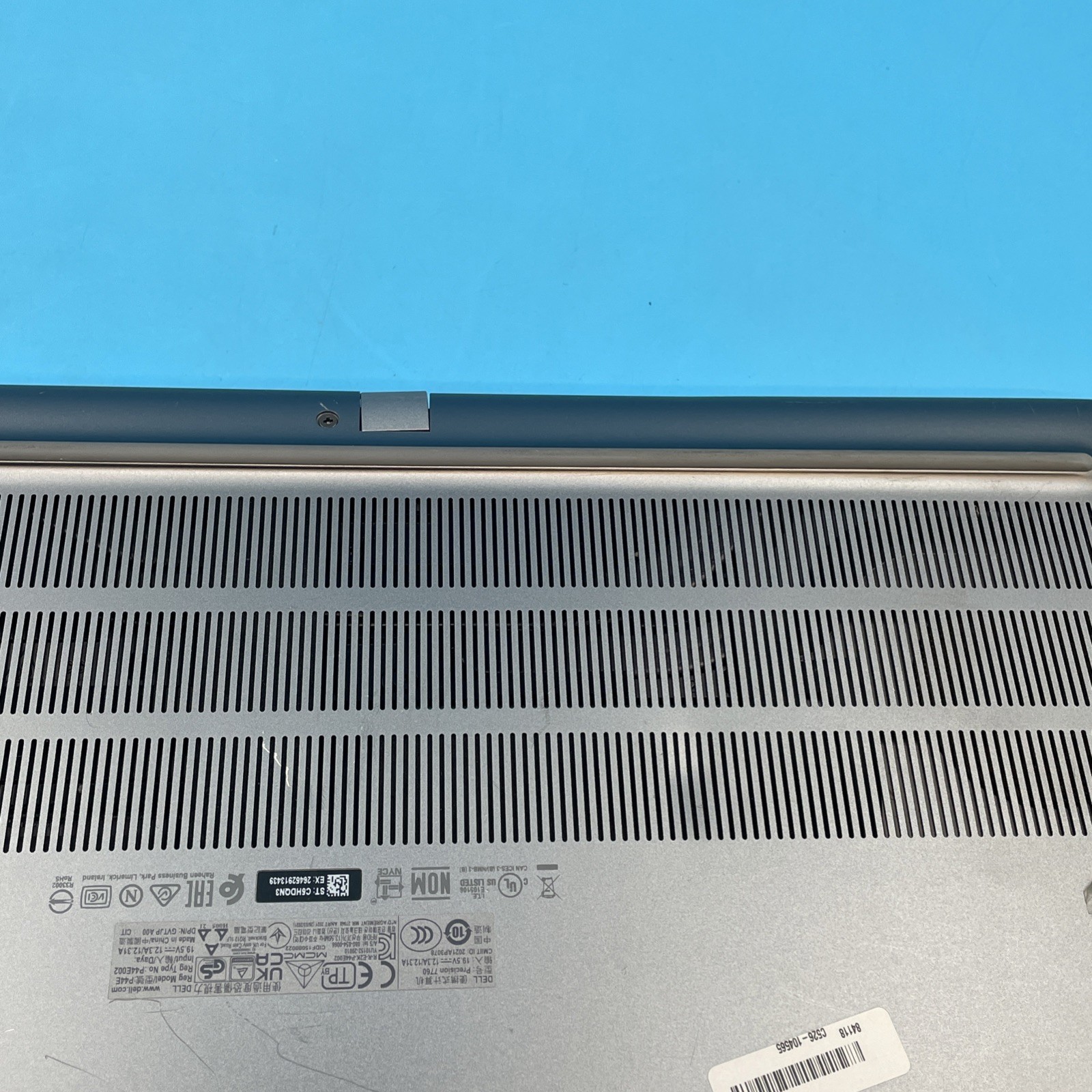 Dell Precision 7760 | i9-11950H | 64GB RAM | NO DRIVE | A4000 | NO OS | 56% BATT