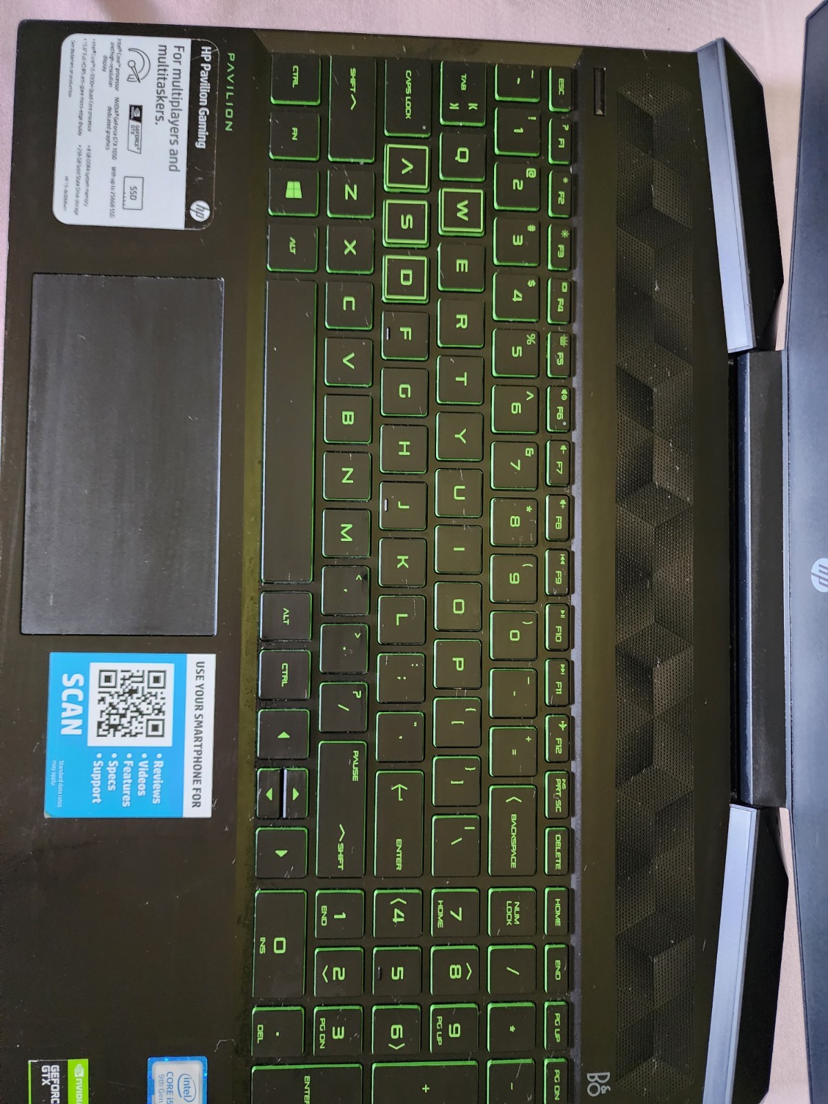 HP Pavilion Gaming 15.6″ i5-9300H 8GB 256GB SSD GTX 1050 Win 11 Black