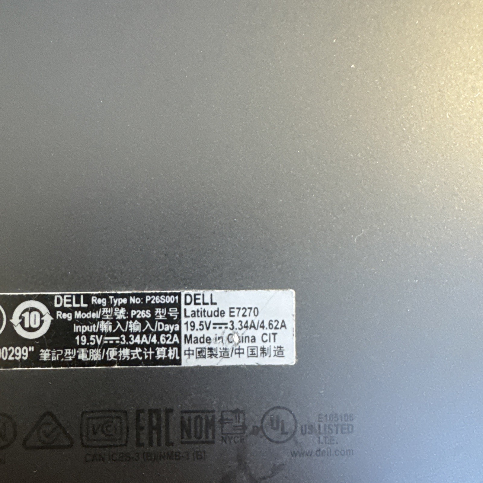 DELL Latitude E7270 12.5″ Core i7-6600U @2.60GHz 16GB RAM 256GB SSD W10P