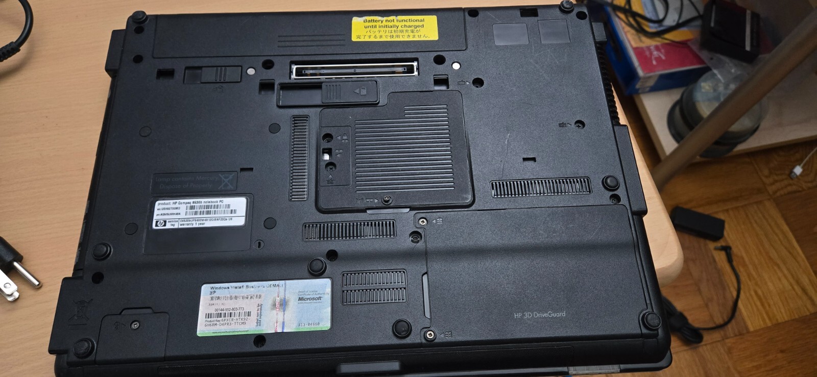 HP Compaq 6530b Intel Core 2 Duo CPU P8400 @2.26GHz