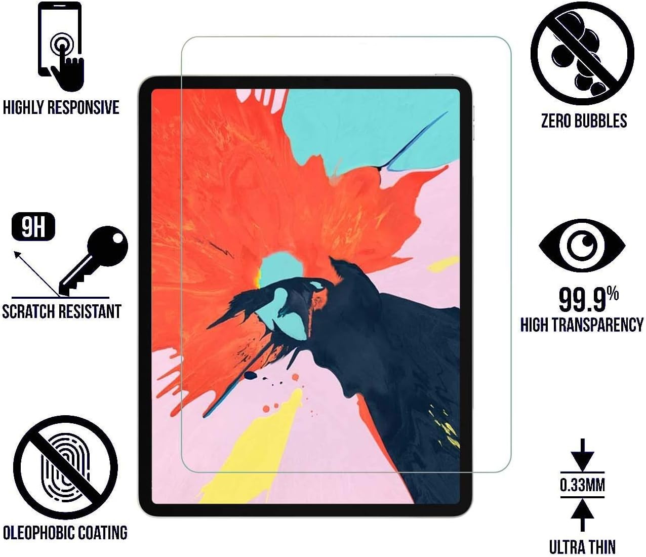 2 Pack Tempered Glass Screen Protector Compatible for Microsoft Surface Laptop 6