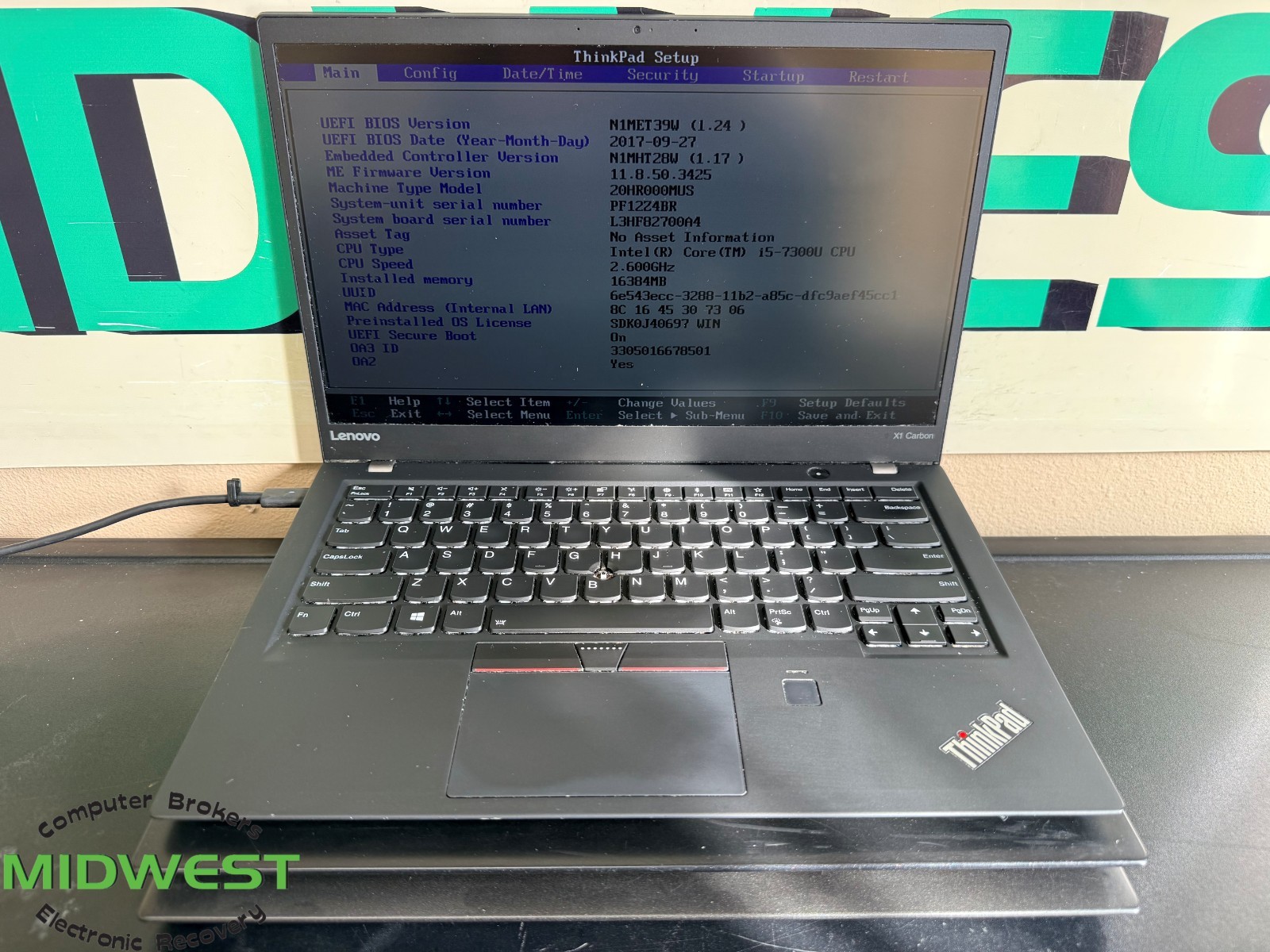 (Lot of 3) Lenovo ThinkPad X1 Carbon i5-7300U/i7-6600U/i7-5600U (See Desc.)