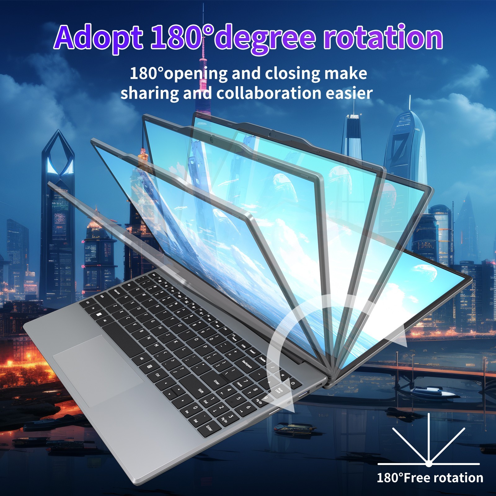 Auusda New 14.1” FHD Laptop Intel N5095 8GB RAM 512GB SSD W11 PRO Business