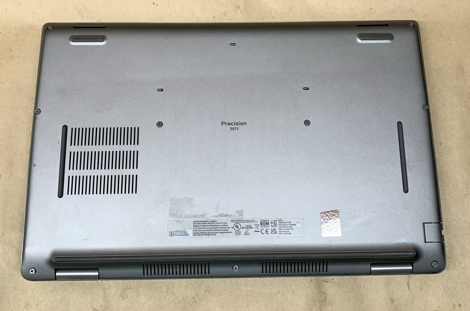 Dell Precision 3571 Intel i9-12900H 16GB RAM No SSD/OS NVIDIA RTX A10000 *READ*