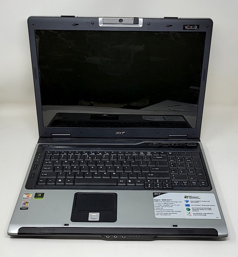 ACER ASPIRE 9300 Laptop AMD TURION 64 X2 MOBILE TL-52 1GB 500GB SEE NOTES