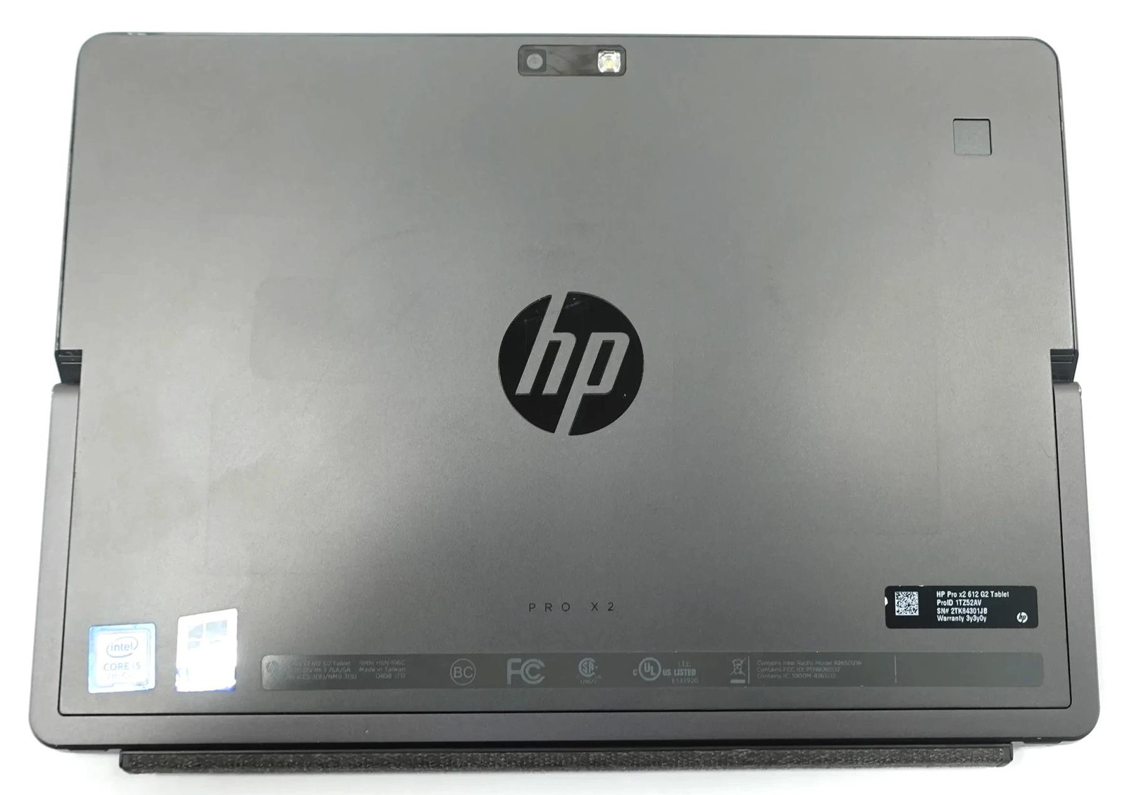 HP Pro X2 612 G2 Tablet Core i5-7Y54 1.20GHz 8GB 256GB SSD