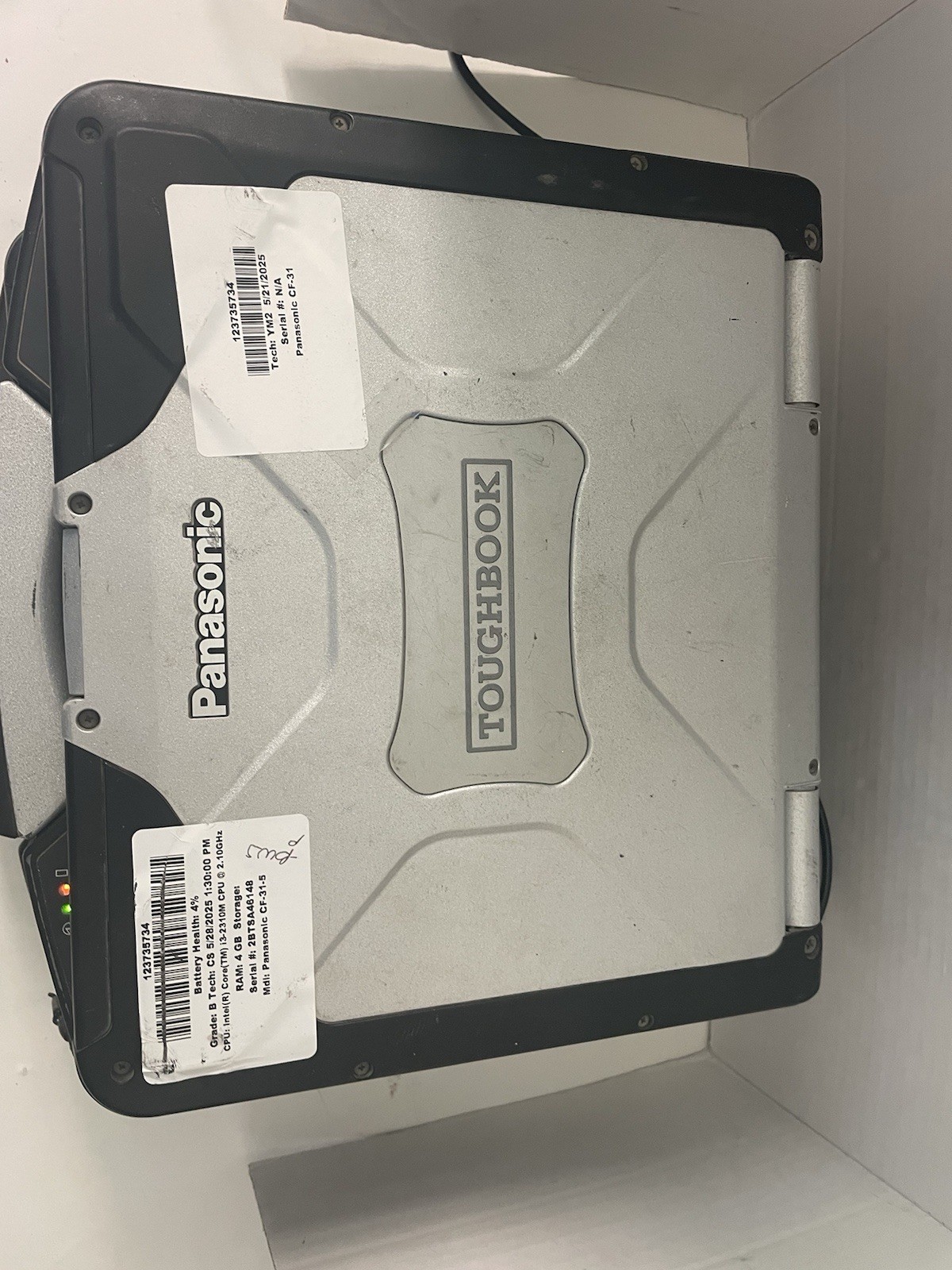 Lot 2 Panasonic CF-31 Core i3-2310M 2.10GHz 4GB RAM – No HHD – With Battery