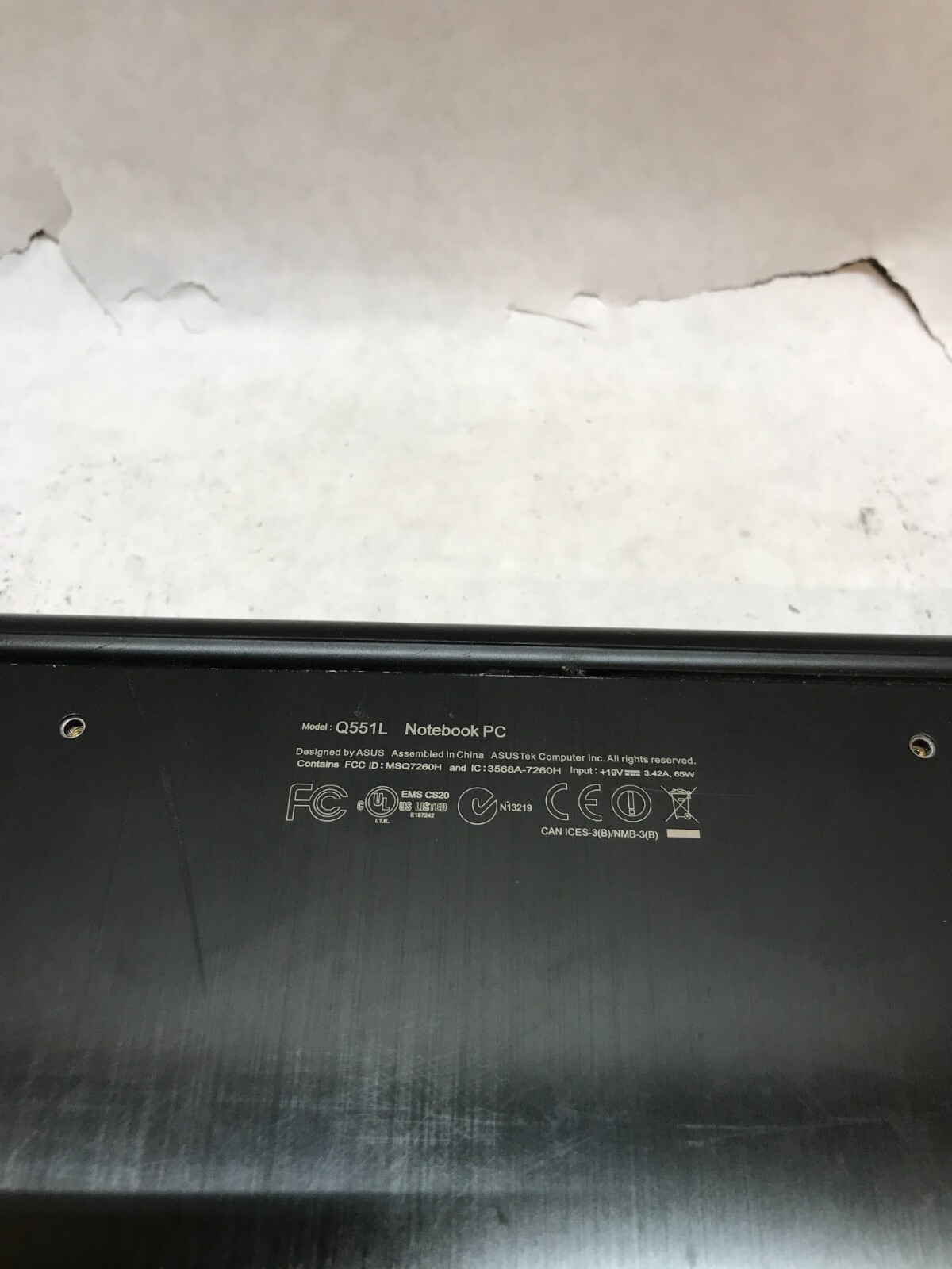 Asus Q551L 15″ Laptop Intel i7-4510U 2.GHz Nvidia GTX 840M For Parts/Repair – DW