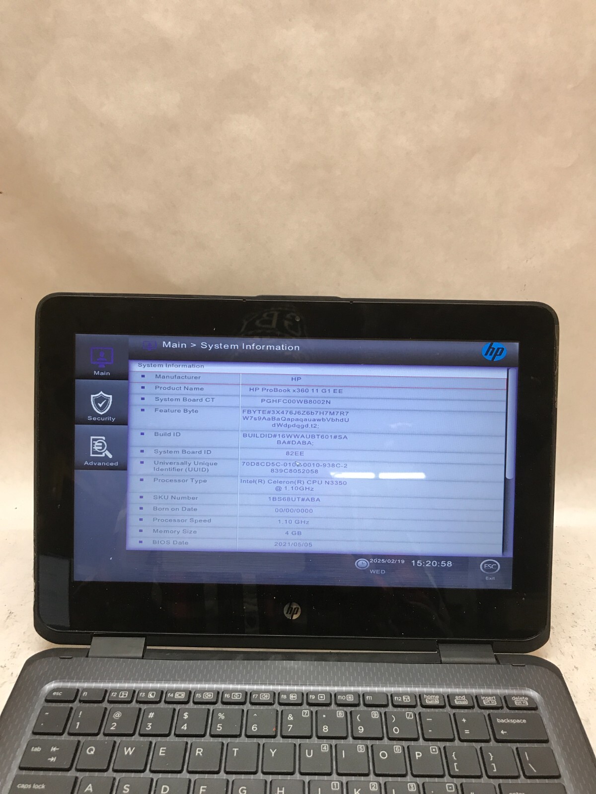 HP ProBook x360 11 G1 EE 11″ Laptop Celeron N3350 4GB RAM NO SSD/OS AS IS – -DW
