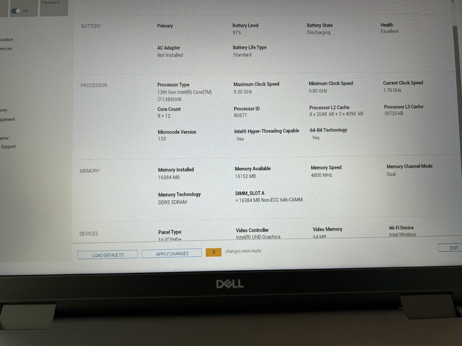 LAPTOP Dell Precision 7680 16″ Core i7-13850HX 16GB RAM 1TB SSD RTX 2000 Win 11